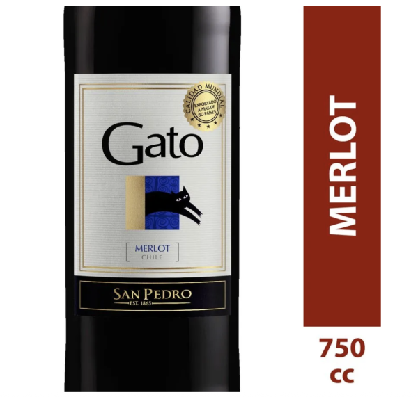 Vino Gato Merlot 700 cc